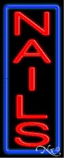 Vertical Nails Neon Sign
