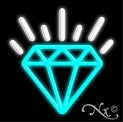 Diamond Logo Economic Neon Sign