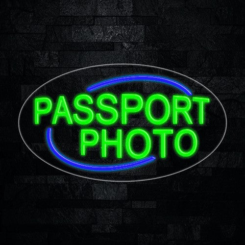 Passport Photo Flex-Led Sign