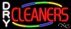 Dry Cleaners Business Neon Sign