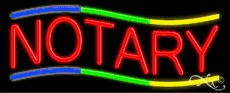 Notary Business Neon Sign