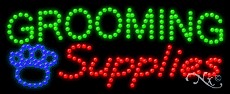 Grooming Supplies LED Sign
