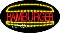 Hamburger LED Sign