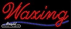 Waxing LED Sign