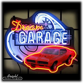 Dream Garage GTO Neon Sign