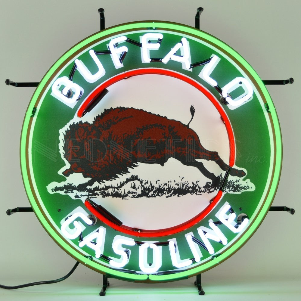 Auto Gas Buffalo Gasoline Neon Sign
