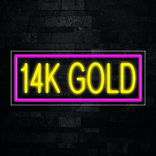 14k Gold Flex-Led Sign