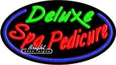 Deluxe Spa Pedicure Neon Sign