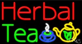 Herbal Tea Business Neon Sign
