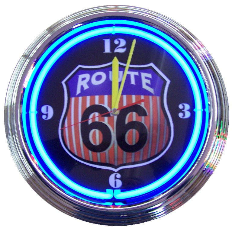 Rt 66 Neon Clock