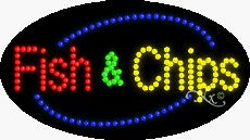 Fish & Chips LED Sign