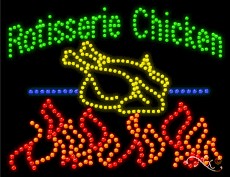 Rotisserie Chicken LED Sign