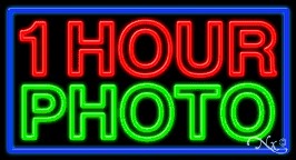 1 Hour Photo Business Neon Sign