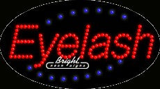 Eyelash LED Sign