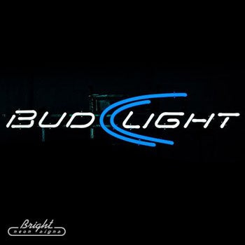 Bud Light Simple Logo Neon Beer Sign