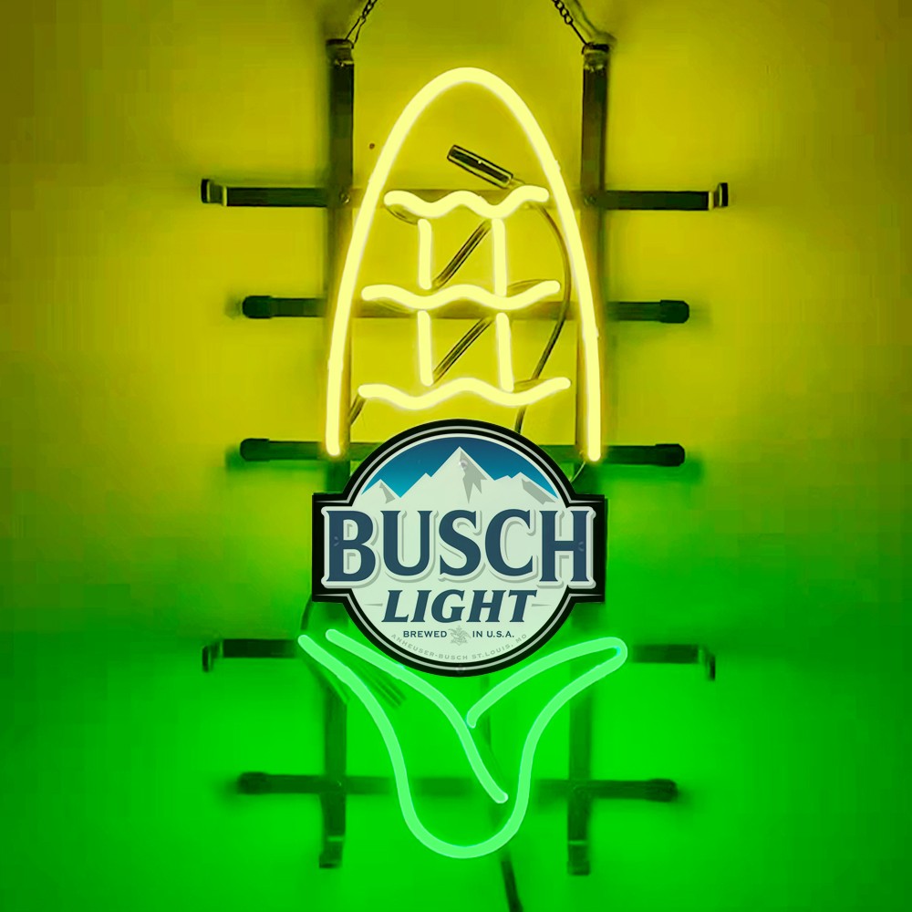Buschhhhh Light Busch light corn Neon sign only $209.00 - Busch Beer Neon Signs ...
