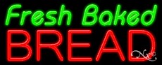 Fresh Baked Bread Business Neon Sign