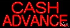 Cash Advance Business Neon Sign