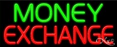 Money Exchange Business Neon Sign