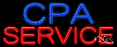 CPA Service Business Neon Sign