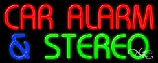 Car Alarm & Stereo Business Neon Sign