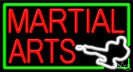 Martial Arts Business Neon Sign