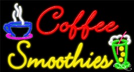 Coffee Smoothies Business Neon Sign