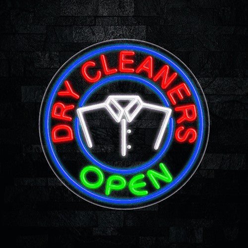 Dry Cleaners Flex-Led Sign
