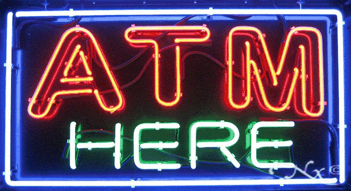 ATM Here Neon Sign