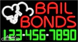 Bail Bonds Neon w/Phone #
