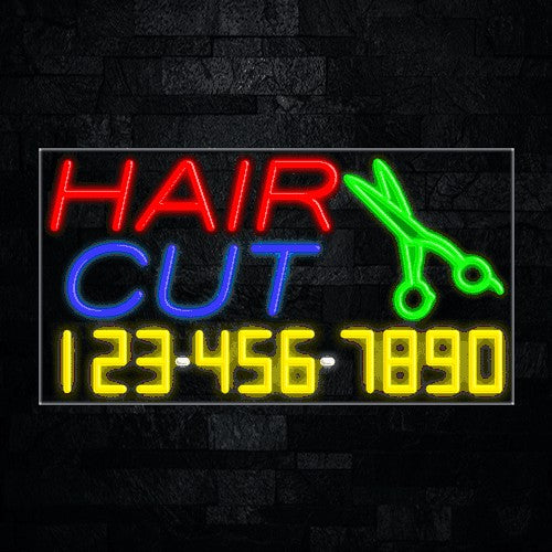 Hair Cut Flex-Led Sign