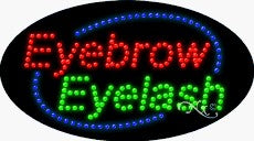 Eyebrow Eyelash LED Sign