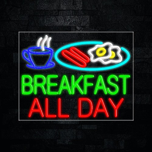Breakfast All Day Flex-Led Sign