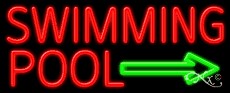 Swimming Pool Business Neon Sign