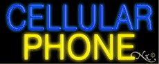 Cellular Phone Neon Sign