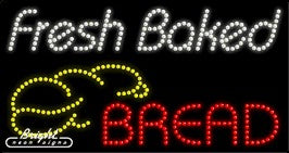 Fresh Baked Bread LED Sign