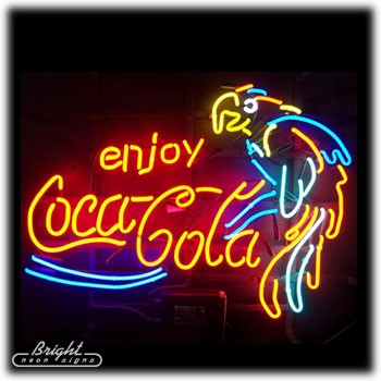 Coca Cola Parrot Neon Sign only $399.99 - Signs - C – BrightNeonSigns