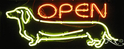 Doggy Open Neon Sign