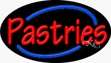 Pastries Oval Neon Sign