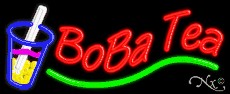 Boba Tea Business Neon Sign