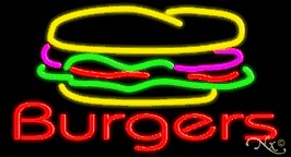 Burgers Neon Sign
