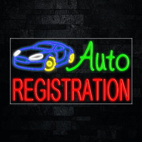 Auto Registration Flex-Led Sign