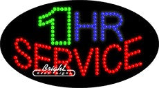 1 Hr Service LED Sign