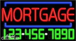 Mortgage Neon w/Phone #