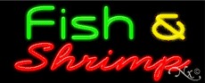Fish & Shrimp Business Neon Sign