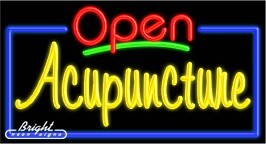 Acupuncture Open Neon Sign