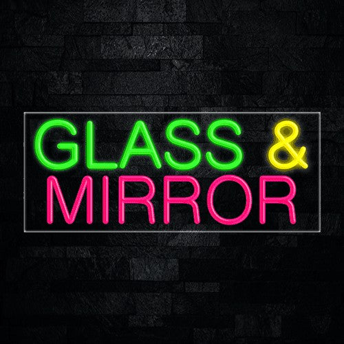 Glass & Mirror Flex-Led Sign