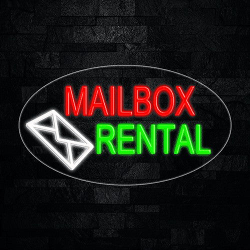 MailBox Rental Flex-Led Sign