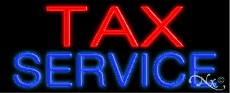 Tax Service Neon Sign