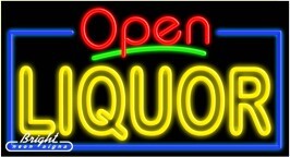 Liquor Open Neon Sign